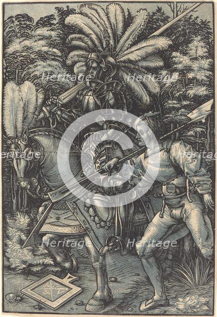 Knight and the Servant, c. 1518. Creator: Hans Wechtlin the Elder.