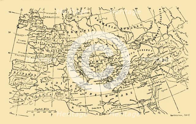 'The Roman Empire Under Augustus', c1930. Creator: Unknown.