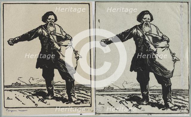 Paysan russe, 1914. Creator: Auguste Louis Lepère (French, 1849-1918).