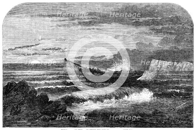 Wreck of "The George Lord", off the Isle of Wight, 1856.  Creator: Edmund Evans.