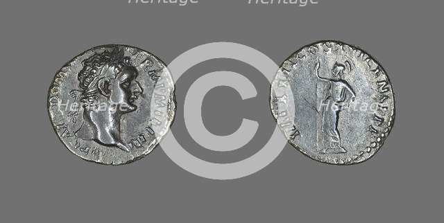 Denarius (Coin) Portraying Emperor Domitian, 93-94. Creator: Unknown.
