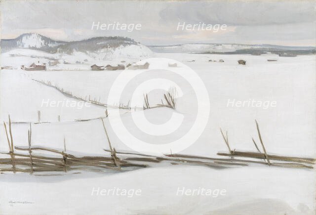 Landscape in Karelia, 1908. Creator: Vaino Hamalainen.