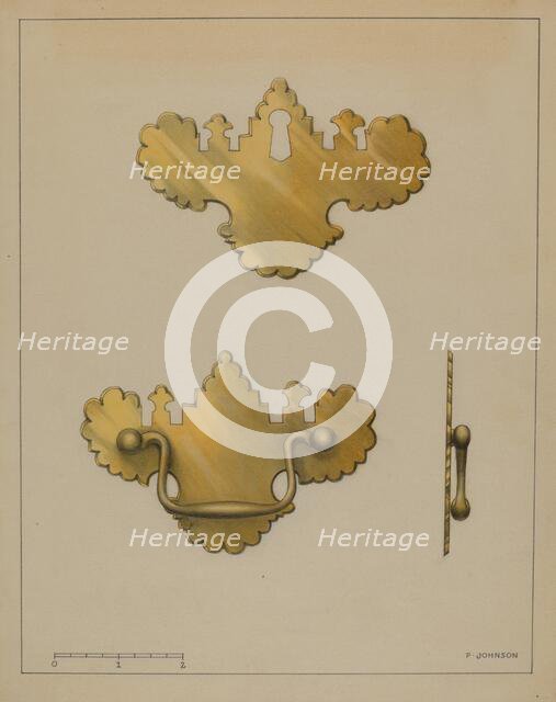 Drawer Pull, c. 1936. Creator: Philip Johnson.