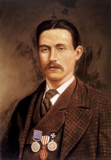 Isaac Pride's portrait, 1870s. Creator: Unknown.