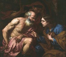 Joseph interpreting the dreams of the baker and the butler, Between 1660 and 1670.