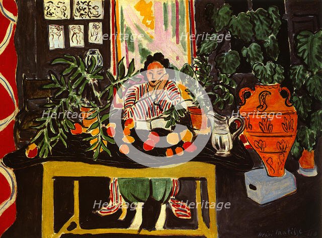 Interior with an Etruscan Vase, 1940. Creator: Henri Matisse.