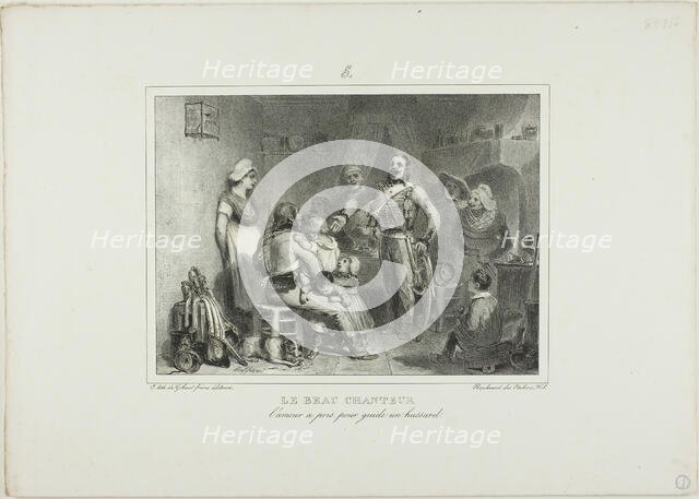 The Best Singer, 1831. Creator: Auguste Raffet.