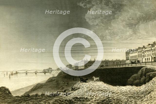 'East View of Brighton from Kemp Town', 1835. Creator: Dean Wolstenholme.