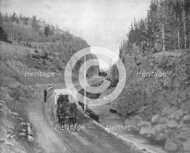Entrance to Yellowstone Park, USA, c1900.   Creator: Unknown.