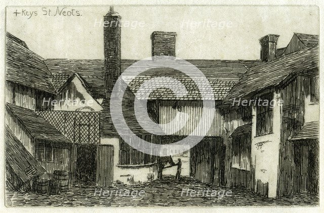 The Cross Keys, St Neots, Cambridgeshire, 1881. Artist: Edwin Edwards