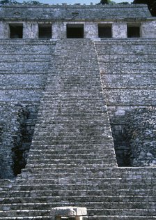 Temple of the Inscriptions, Palenque, Mexico, Mayan, 7th-8th centuries, 1998.  Creator: Unknown.