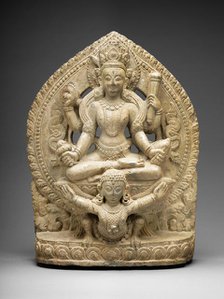 God Vishnu Riding His Mount, Garuda, 16th/17th century. Creator: Unknown.