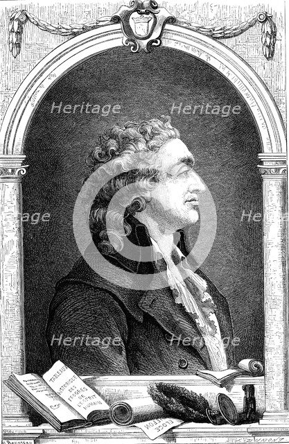 Marquis de Condorcet (1743-1798), French Enlightenment philosopher and sociologist, 1874. Artist: Unknown