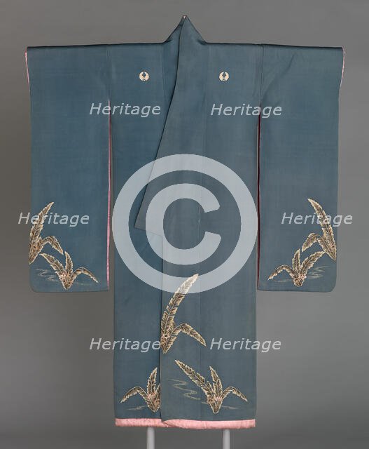 Furisode, Japan, Meiji period (1868-1912), c. 1890. Creator: Unknown.