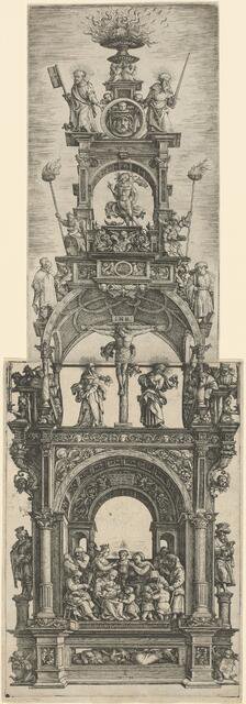 Triumphal Altar with Stages in the Life of Christ, 1518. Creator: Daniel Hopfer.