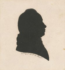 Unidentified Male Silhouette, 1797. Creator: Charles Balthazar Julien Févret de Saint-Mémin.