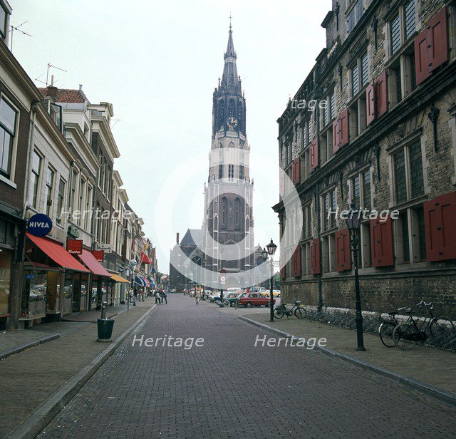 Neue Kerk in Delft, 14th century.  Artist: CM Dixon Artist: Unknown