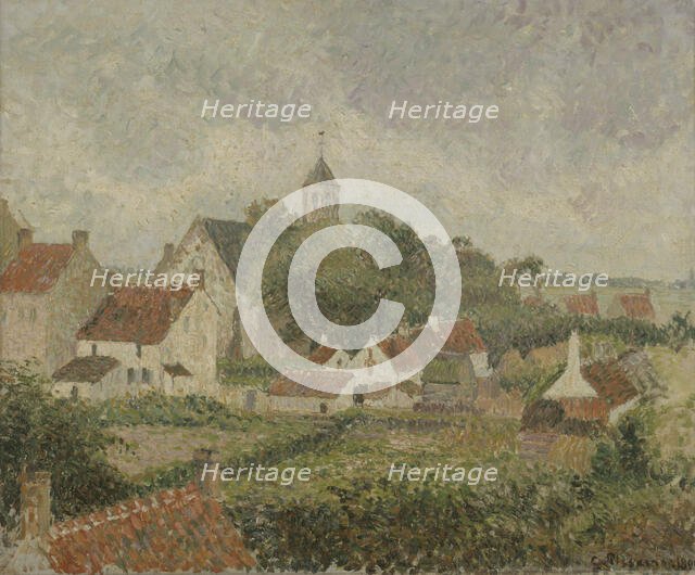 Le village de Knocke, 1894. Creator: Camille Pissarro.