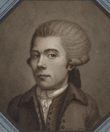 Self-Portrait, 1786. Creator: Lequeu, Jean-Jacques (1757-1826).