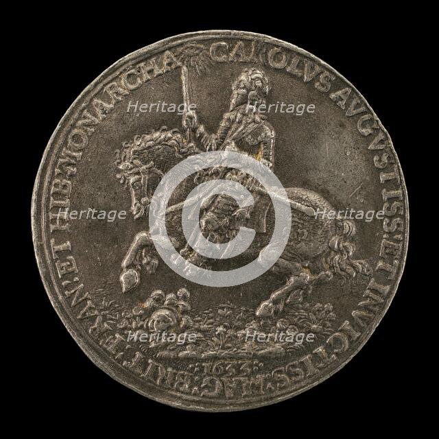 Charles I, 1600-1649, King of England 1625 [obverse], 1633. Creator: Nicolas Briot.