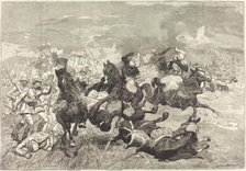 Au Soudan: Bataille d'El-Teb, 1883/1890. Creator: Auguste Lepere.