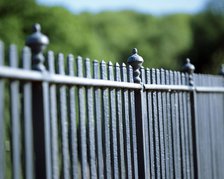 Detail of the railings on the parapet of the Iron Bridge, Ironbridge, Shropshire, c2000s(?).  Artist: Unknown.