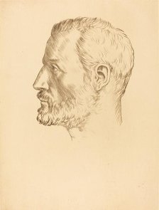 Head of a Man (Tete d'homme). Creator: Alphonse Legros.