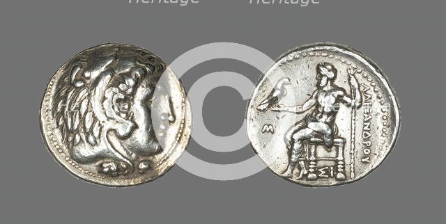 Tetradrachm (Coin) Portraying Alexander the Great, 336-323 BCE. Creator: Unknown.