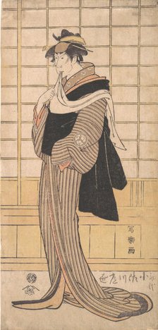 Osagawa Tsuneyo II as the hairdresser O-Roku, 1794-95., 1794-95. Creator: Tôshûsai Sharaku.