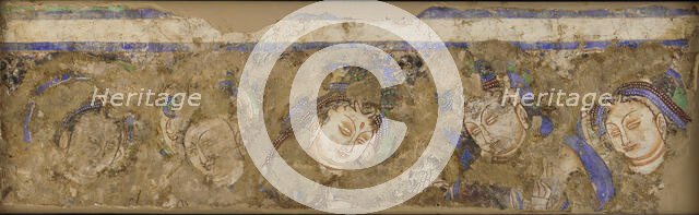 Celestial Figures, from Cave 224, 4th-6th century. Creator: Unknown.