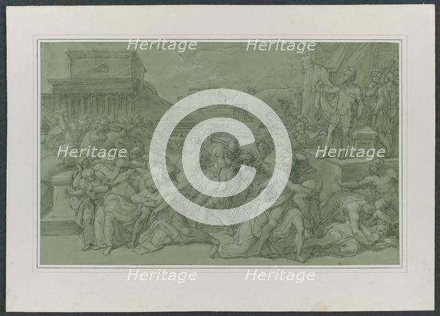 Rape of the Sabines, c. 1820. Creator: Vincenzo Camuccini (Italian, 1771-1844).