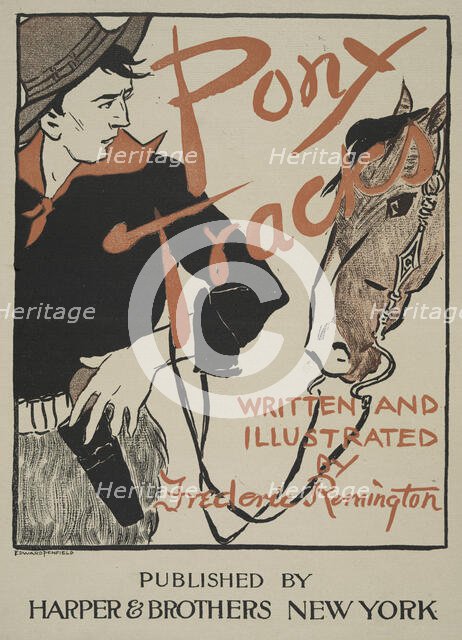 Pony Tracks, Written and Illustrated by Frederic Remington, Published by Harper..., c1895. Creator: Edward Penfield.
