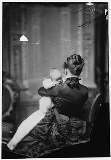 Sartoris, Mrs. (Nellie Grant) with baby, 1876.  Creator: Unknown.