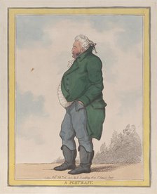 A Portrait (George, 3rd Earl of Pomfret), February 26, 1812., February 26, 1812. Creator: Thomas Rowlandson.