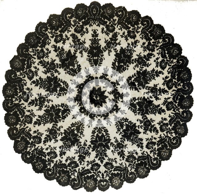 Parasol Cover, France, 1870s. Creator: Unknown.