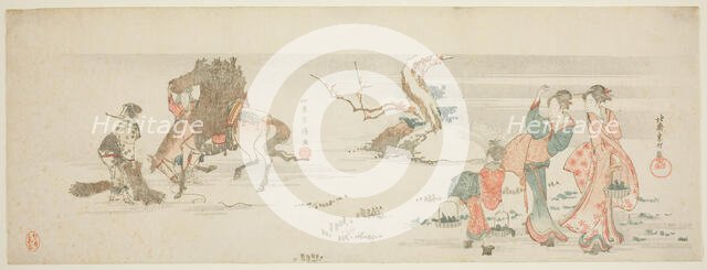 Gathering Herbs, Japan, c. 1796/97. Creator: Hokusai.