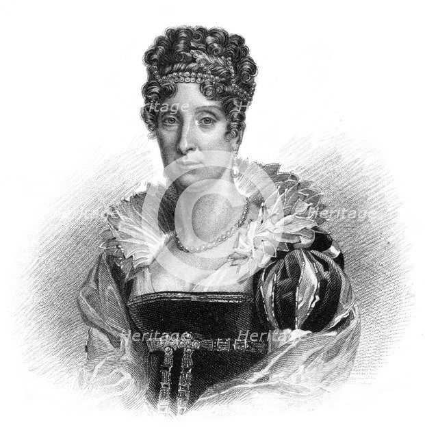 Maria Amalia of the Two Sicilies, consort to King Louis-Philippe, 1830.Artist: Dean