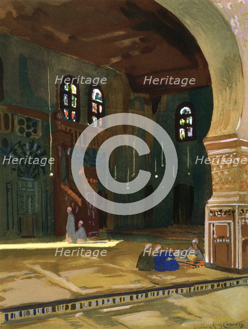 The Mosque of Sultan al-Ghuri, Cairo, Egypt, 1928. Artist: Louis Cabanes