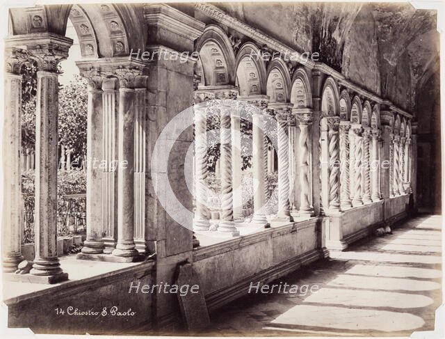 Chiostro S. Paolo, Rome, between 1850 and 1900. Creator: Unknown.