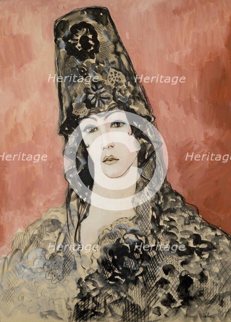 Andalouse (Espagnole à la mantille), 1923-1925.