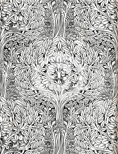 'Wall-paper, printed in distemper colour. Designed by H. Wilson', 1893 Creator: W Jackson.