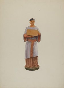 Tea Store Figure, 1935/1942. Creator: Ingrid Selmer-Larsen.