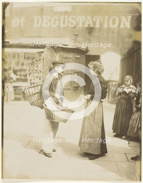 Marchand du Panier, 1899/1900. Creator: Eugene Atget.