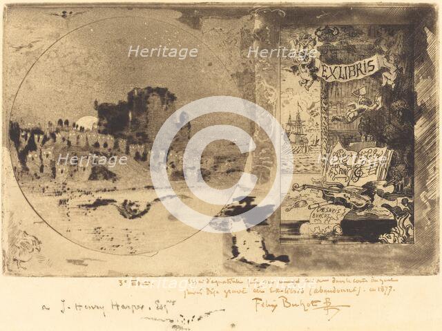 Le Château des hiboux (Castle of the Owls), 1877-1887. Creator: Felix Hilaire Buhot.