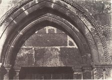 Jérusalem, église Sainte-Anne, Détails du portail, 1854. Creator: Auguste Salzmann.