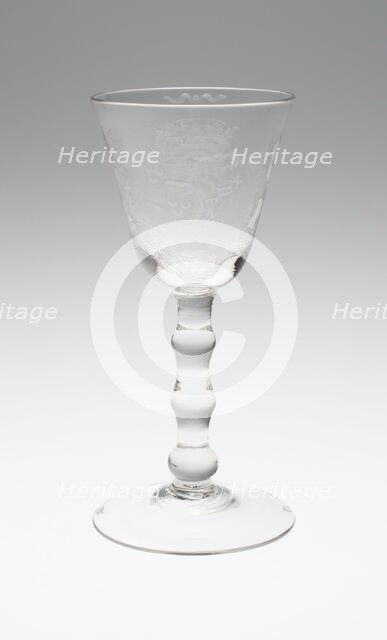 Wine Glass, Netherlands, July 8, 1760. Creator: Unknown.