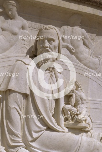 Detail from the Albert Memorial, Kensington Gardens, London, 1998. Creator: J Richards.