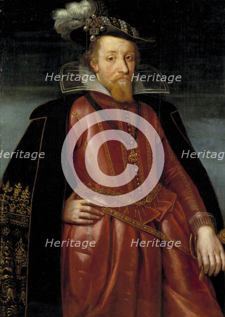 James I of England (1566-1625), c17th century. Creator: John de Critz the Elder.