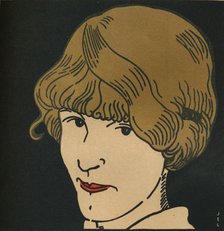 'Masque Aux Cheveux D'Or.', 1912. Artist: Jean-Emile Laboureur.