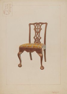 Chair, c. 1937. Creator: Edward L Loper.